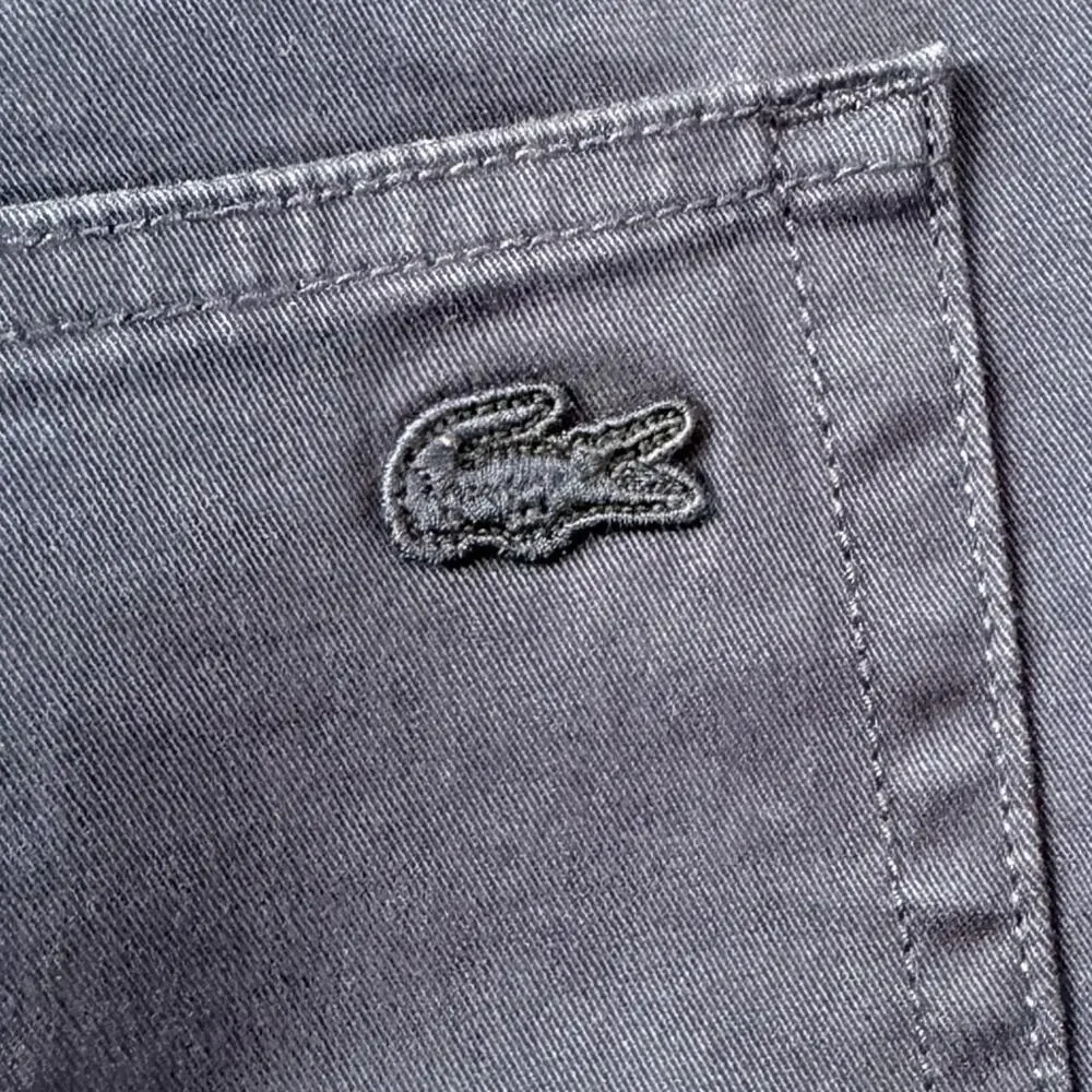 Lacoste Men’s W30 L34 Slim Fit Navy Blue Chino Pants Cotton Stretch Classic